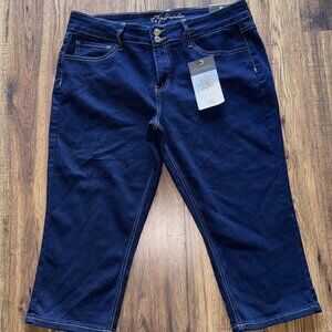 Hydraulic Molita Curvy CAPRI Womens Blue Jeans Size16 Capri Pants Long Short NEW
